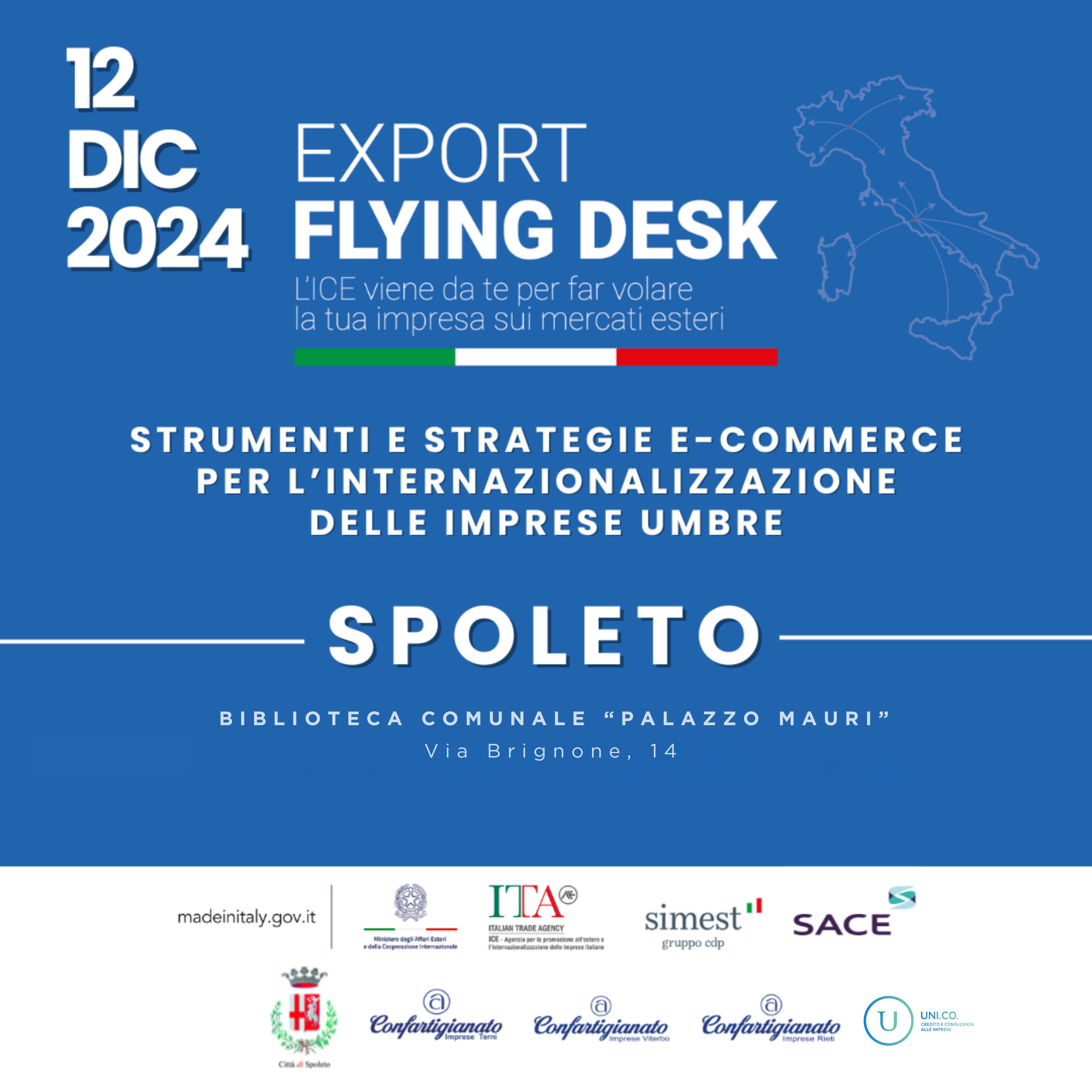 Al momento stai visualizzando EXPORT FLYING DESK – SPOLETO